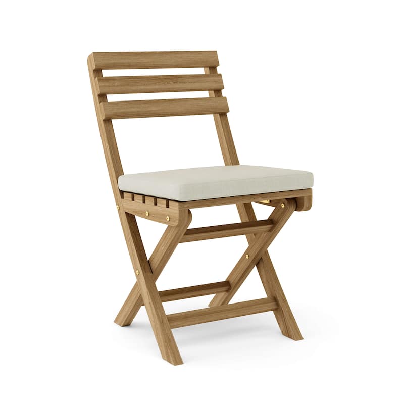 Alabama Teak Outdoor Dining Chair - Foldable (Set of 2) - N/A