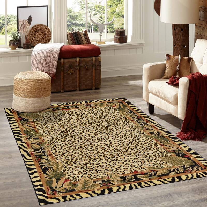 Animal Inspirations Azad Collection Area Rug - 3'3"x5'3" - Cream