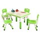 preview thumbnail 7 of 26, GIMMYFIVE Kids Table and 4 Chairs, Height Adjustable Toddler Table and Chair Set