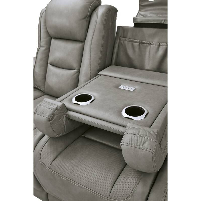 Signature Design by Ashley The Man-Den Gray 2-Piece Upholstery Package - 85"W x 40"D x 43"H