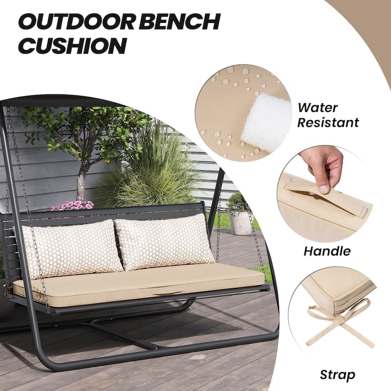 Outdoor Settee Bench Seat Cushion Patio Swing Cushion Loveseat Cushion