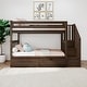 preview thumbnail 16 of 34, Max and Lily Twin over Twin Staircase Bunk Bed with Storage Drawers