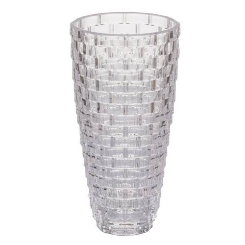 Porch & Den LaVon Woven Clear Glass Vase