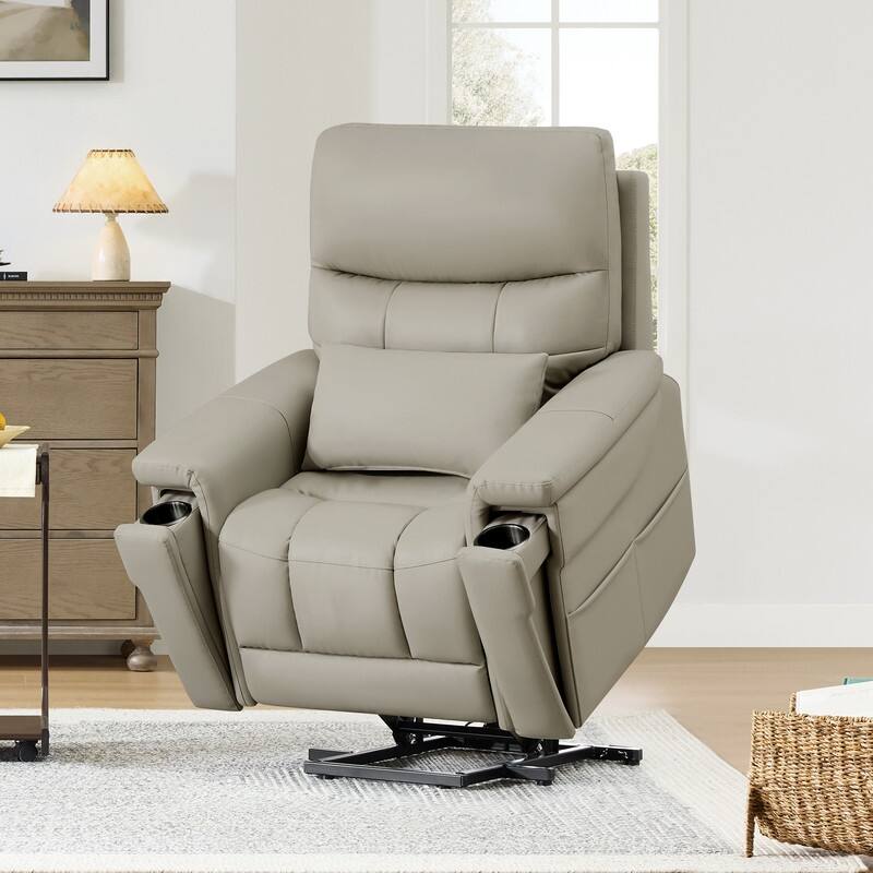Spruce & Spring Dual Motors Lay Flat Recliner Lift Recliner for Elderly