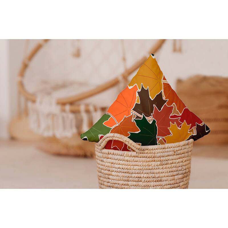 Leaf Pile Accent Pillow
