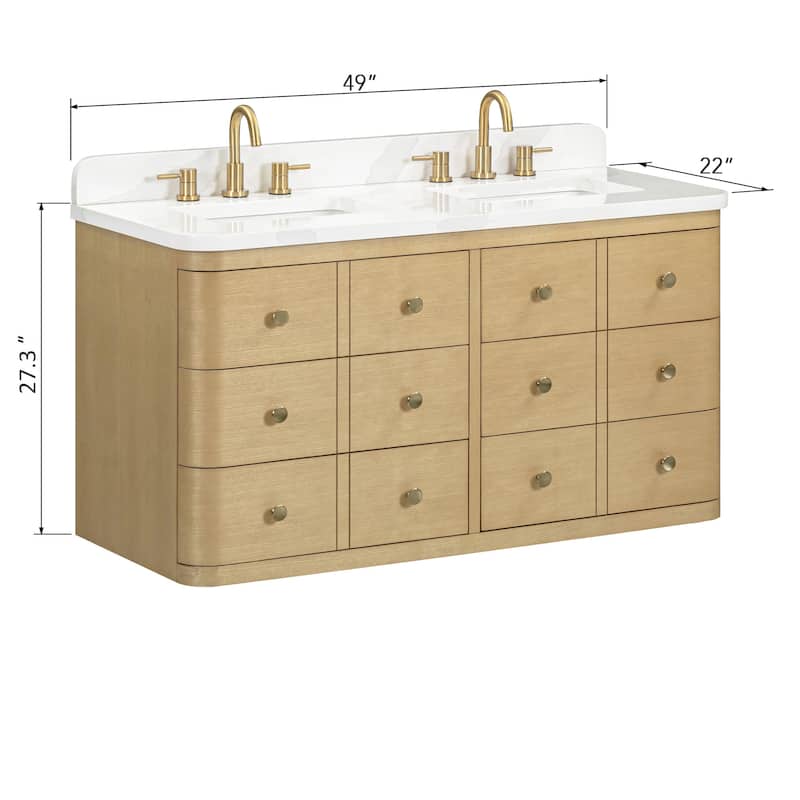 Avanity SERENA-VS49-CA Serena 48" Free Standing Double Basin Vanity