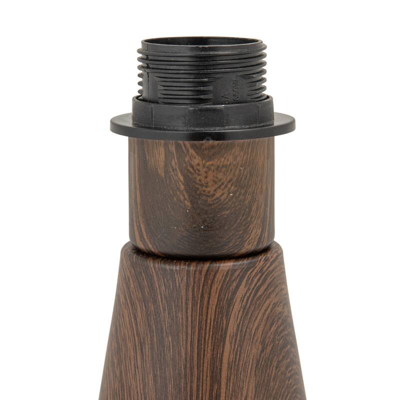 Metal Table Lamp with Pleated Fabric Shade and Inline Switch