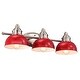 preview thumbnail 7 of 6, Farmhouse 3-Light Dimmable Bathroom Vanity Light,Red - 7*26*10