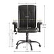 preview thumbnail 4 of 21, Adjustable Desk Chair Executive Office Chair Computer Chair Ergonomic Mid Back with 360°Swivel, Home Office Desk Chair