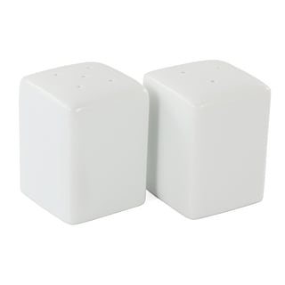 Porcelain 2.25 Inch Square Salt and Pepper Shaker Set - Bed Bath ...