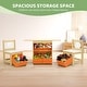 preview thumbnail 10 of 12, 31.8"X18.9" Wooden Kids Table & Chair Set With 6 Storage Bags