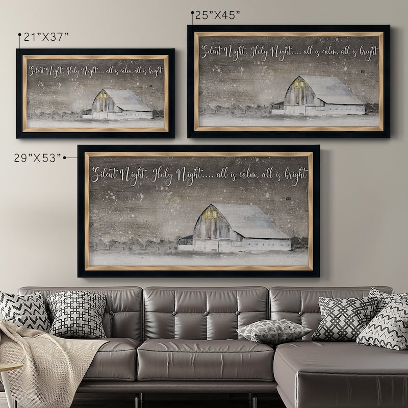 Silent Night Premium Framed Canvas- Ready to Hang
