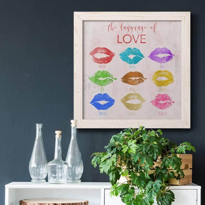 Rainbow Kiss-Premium Framed Canvas - Ready to Hang