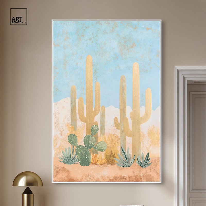 Cactus Canvas by Art Remedy