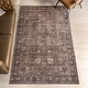 preview thumbnail 9 of 30, Bayberry Spill Proof Vintage Machine Washable Area Rug 2' 6" x 10' - Brown - Runner