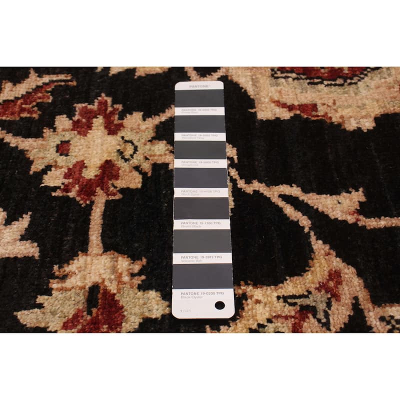 ECARPETGALLERY Hand-knotted Chobi Finest Black Wool Rug - 4'9 x 7'0