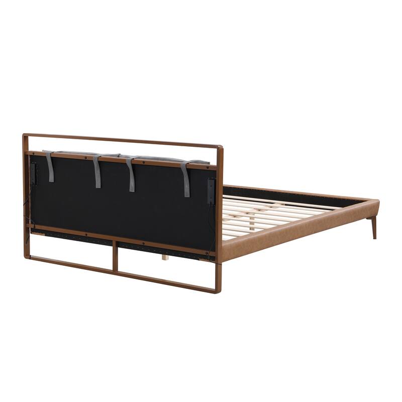 Leather Queen Bed