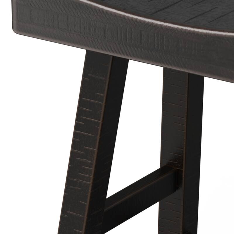 Solid Wood Modern Midnight Bar Stool Set of 2