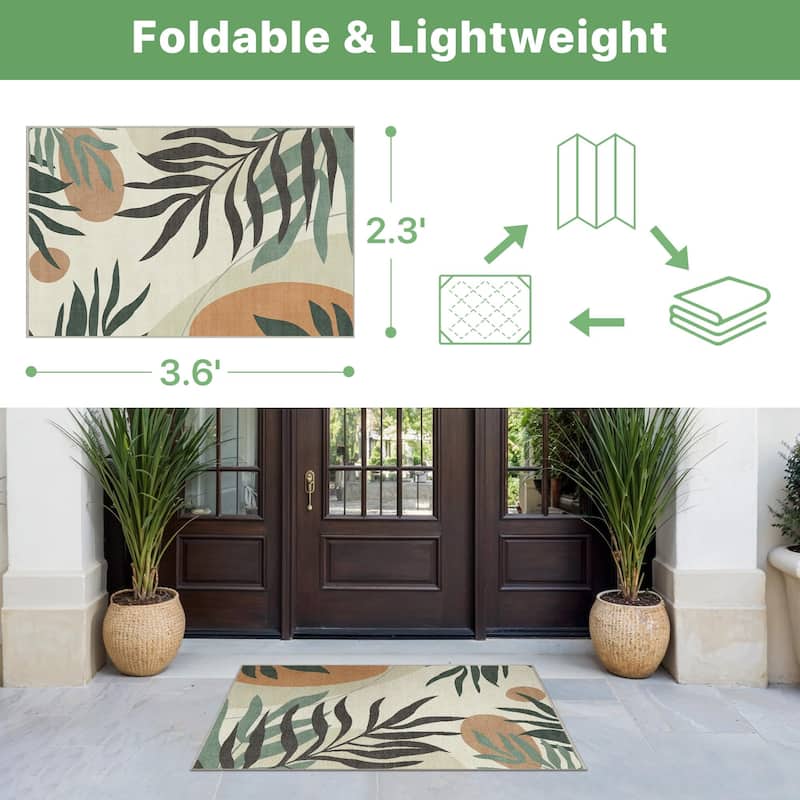 Mcow Bohemian Breeze Washable Indoor Outdoor Area Rug