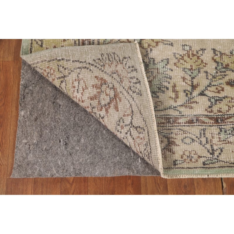 Distressed Anatolian Turkish Vintage Area Rug Handmade Wool Carpet - 5'1"x 8'6"