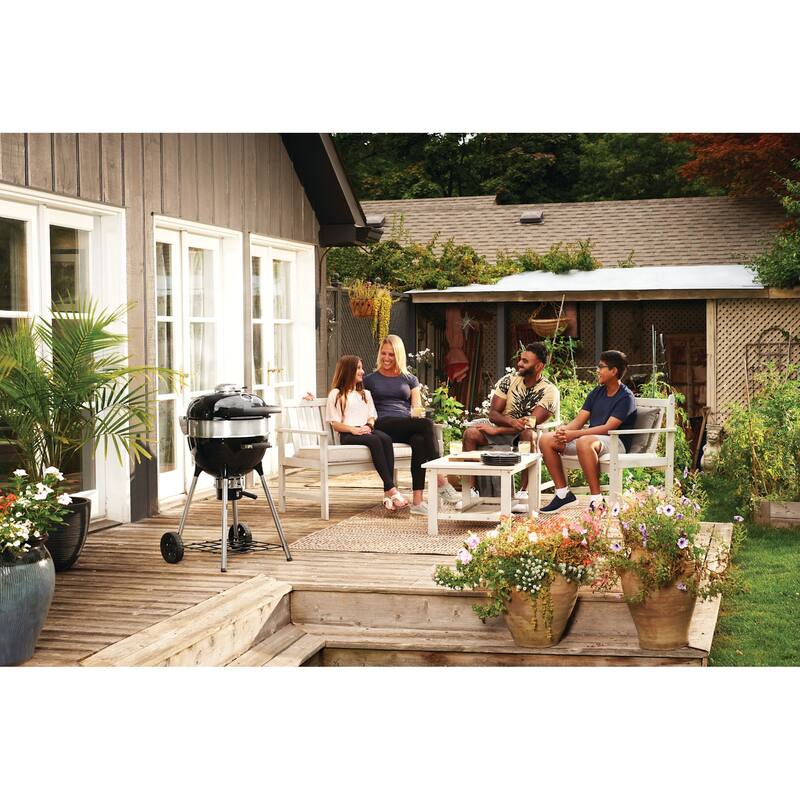 Napoleon PRO18K-LEG-3 21" Wide Charcoal Portable Grill with Vortex