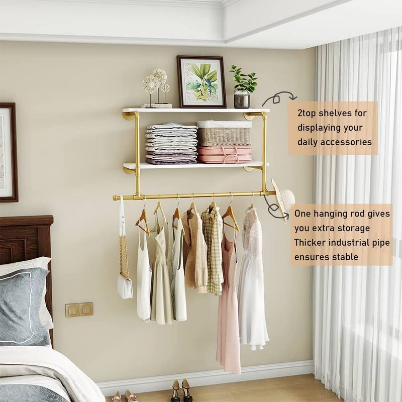 Wall Mounted Clothes Rack