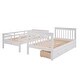 preview thumbnail 7 of 25, Twin-over-Twin Bunk Bed with Three Drawers and Storage Stairway