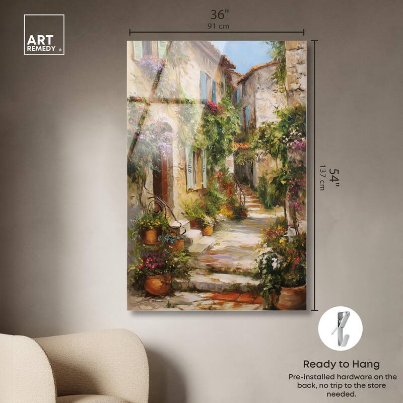 Mediterranean Charm II Acrylic by Art Remedy, Ready to Hang