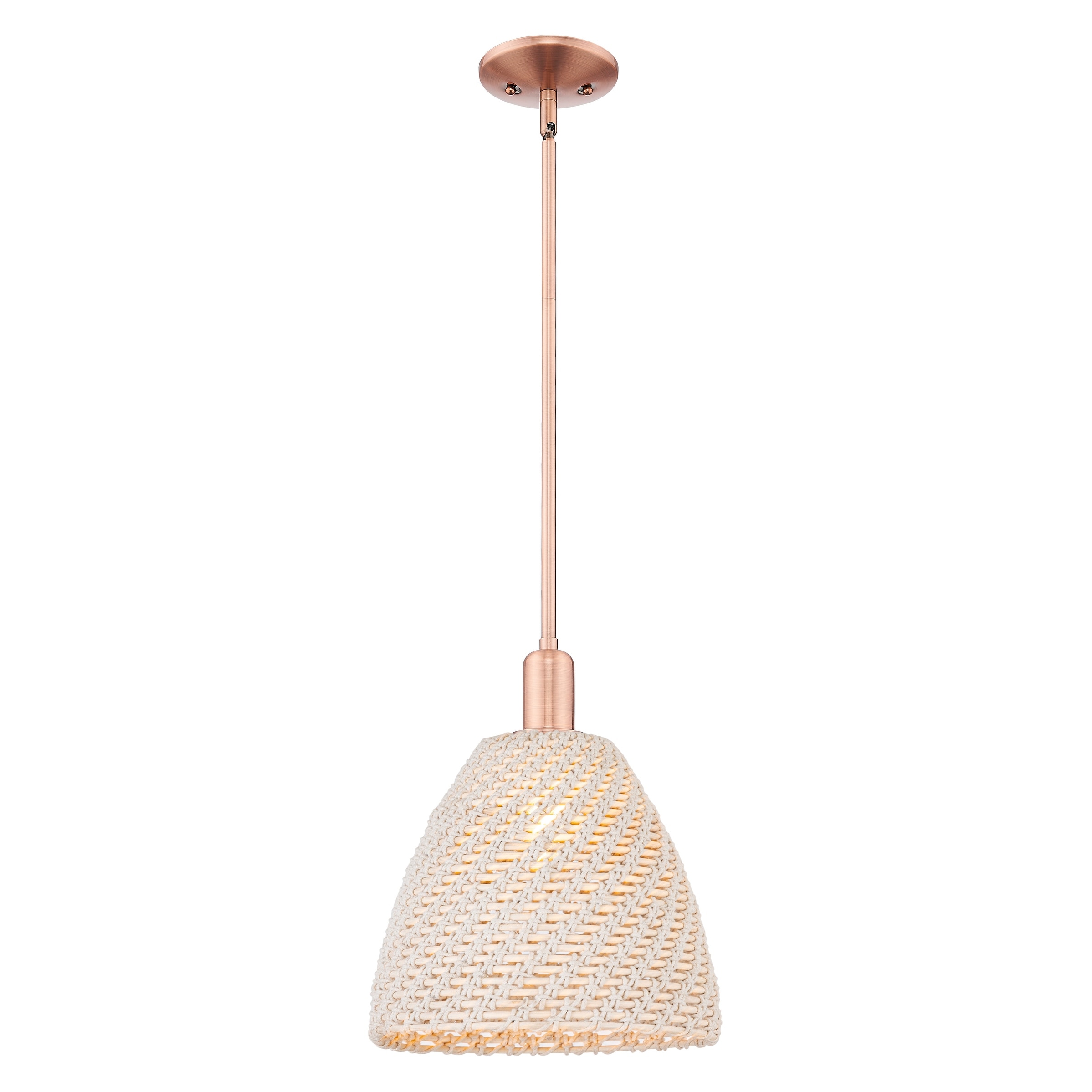 Innovations Lighting Downtown Urban - Natural Ballston Dome - 1 Light 12" Stem Hung Mini Pendant