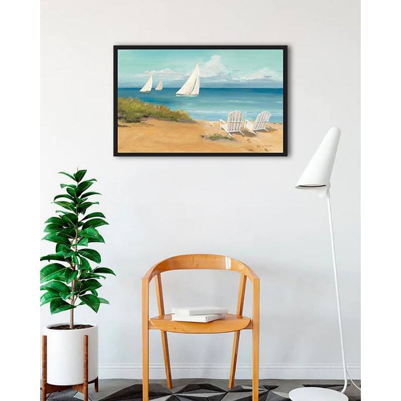 Setting Sail Light Framed Poster - 24 x 36 Inch - Black