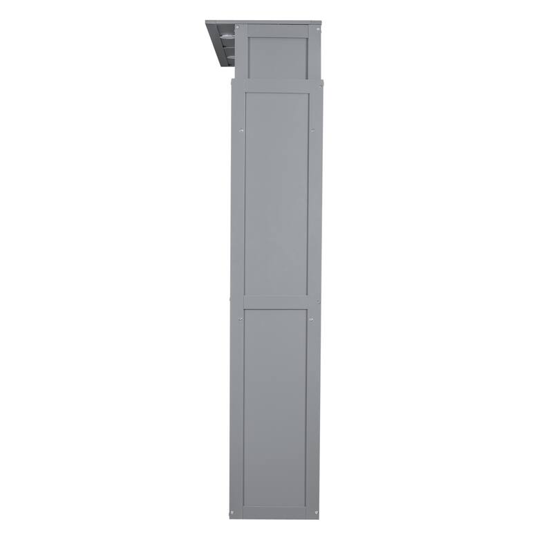 Murphy Bed Wall Bed with Shelves and LED Lights