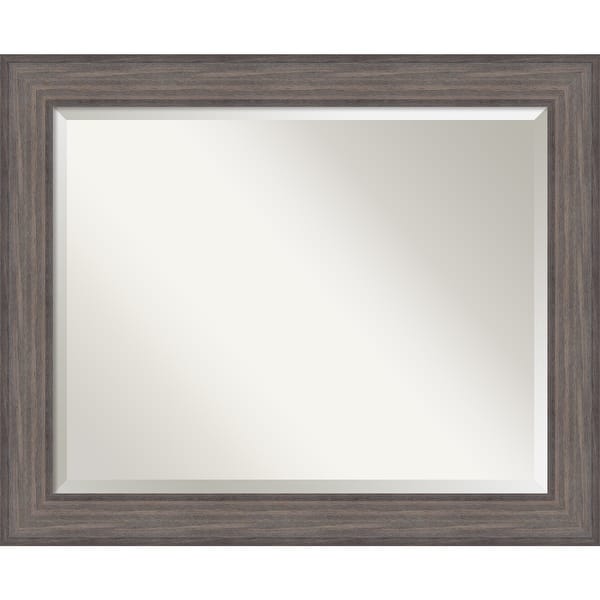 Bathroom Mirror Large Country Barnwood Overstock 12674427
