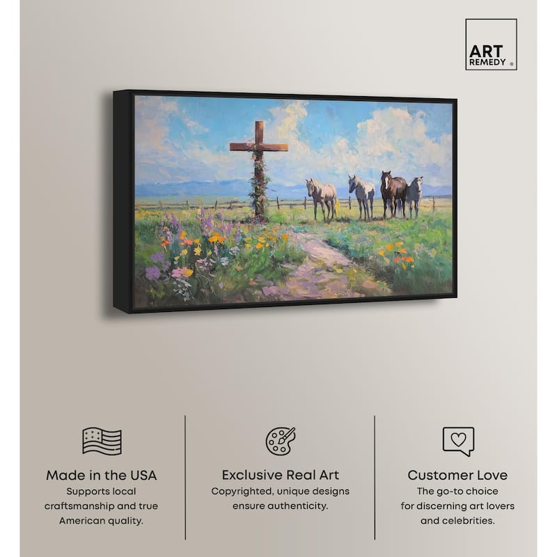 Faithful Pasture Canvas by Art Remedy