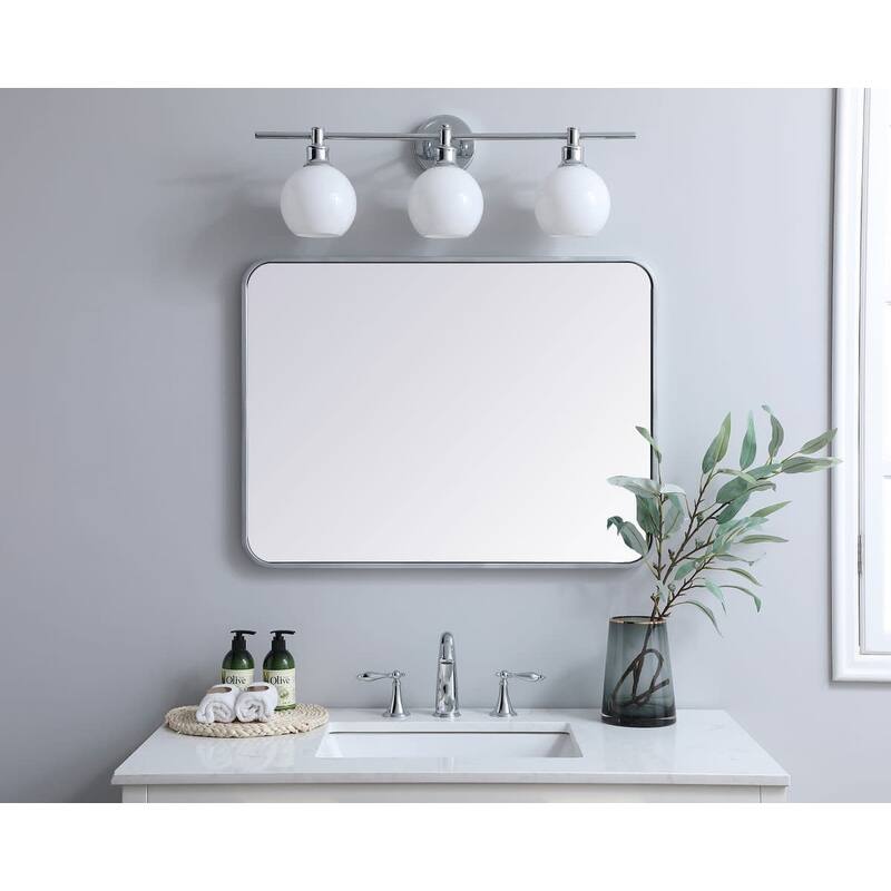 Elegant Lighting MR802432 Evermore 24" W x 32" H Contemporary