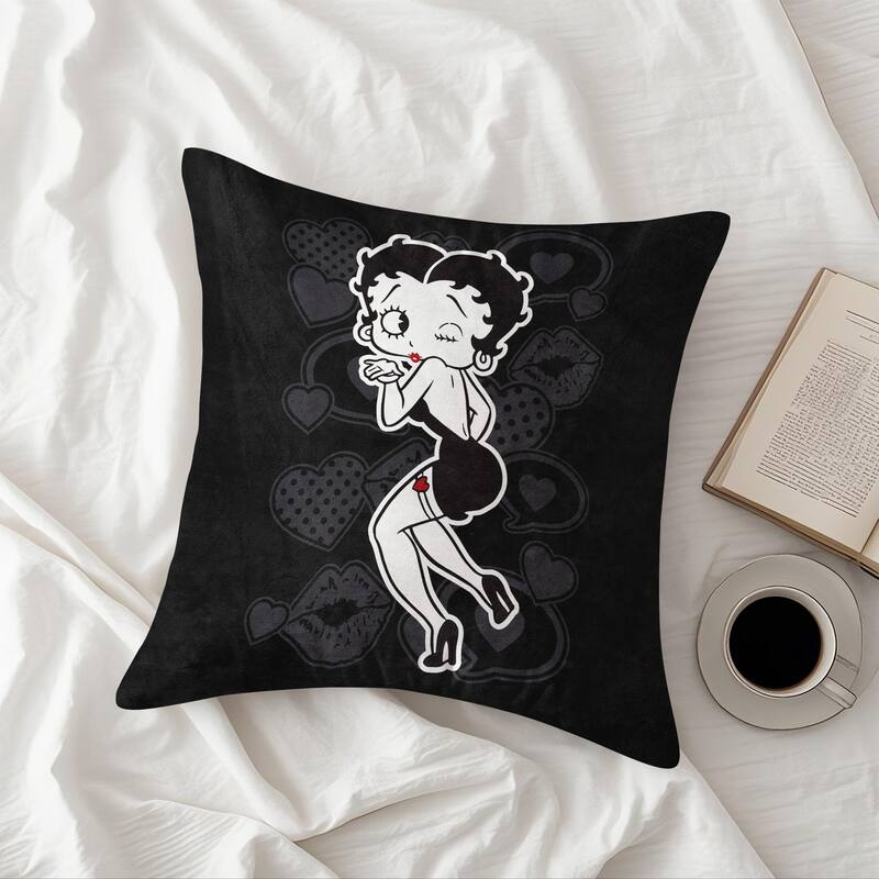 Betty Boop Pillow Cover, Decorative Pillow Cover Cushion Case