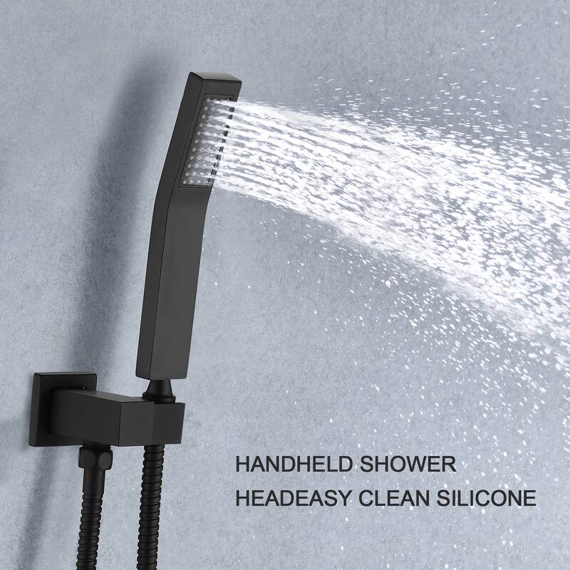 YASINU 2 Function Ceiling Mounted Square Rainfall Shower Head Bathroom Shower System Sets