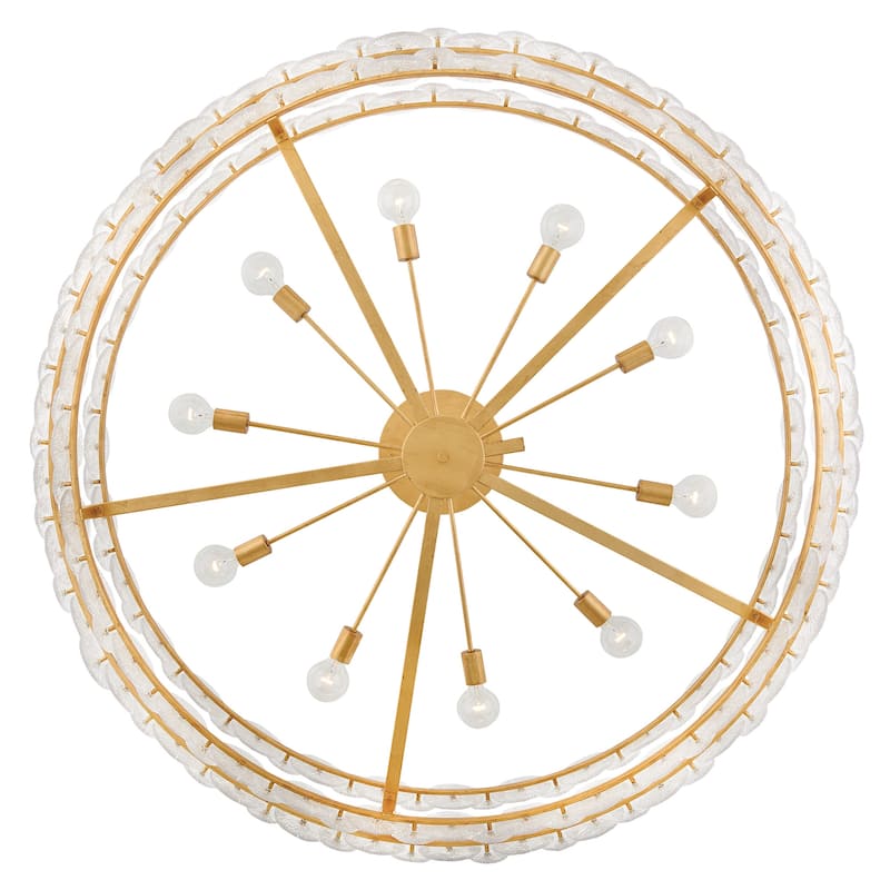 Fredrick Ramond FR30125 Rene 10 Light 60" Wide Ring Chandelier with