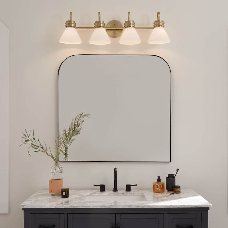 Kichler Lighting Farum 34 in. 4-Light Champagne Bronze Vanity Light