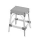 preview thumbnail 79 of 124, Robias 24.5" Rattan Rectangular Counter Stool White/Black Dot / White Rattan Frame