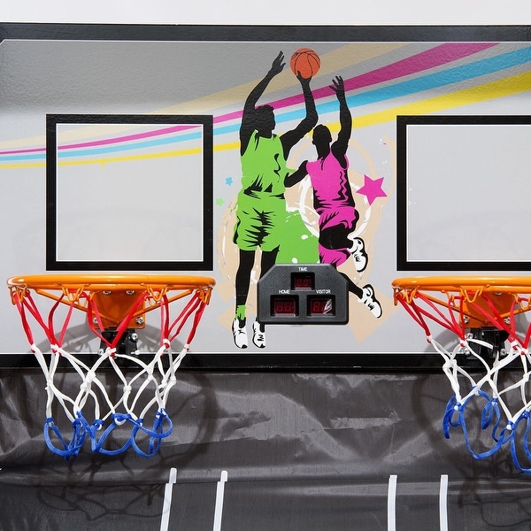 electronic basketball hoop game