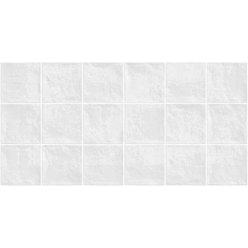 Emser Tile F14ANTI0505P Antigo - 5" x 5" Square Wall Tile - Glossy - Snow