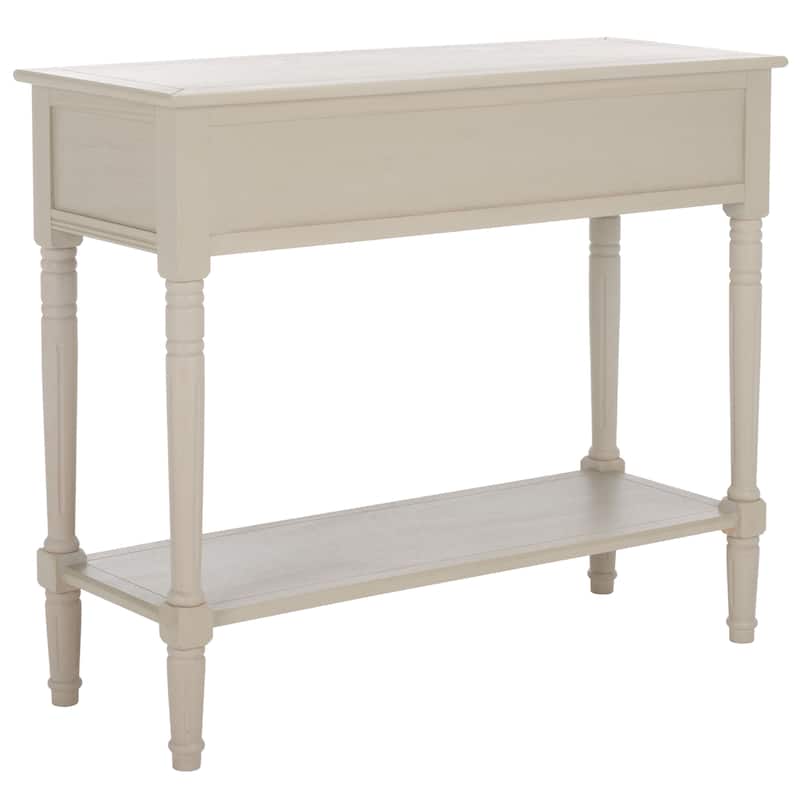 SAFAVIEH Camilla Grey 2-Drawer Console Table - 35.8" x 13.8" x 29.5" - 36"W x 14"D x 30"H