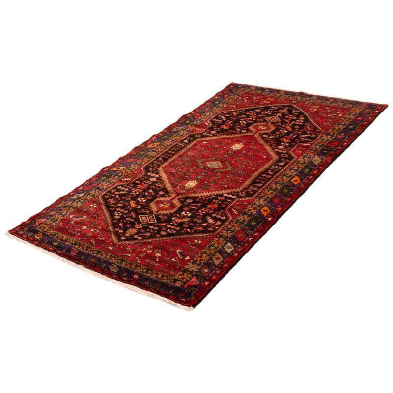 ECARPETGALLERY Hand-knotted Anadol Red Wool Rug - 4'7 x 8'8