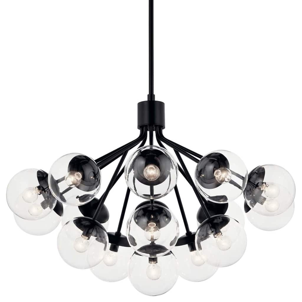 Kichler 52702CLR Silvarious 16 Light 38" Wide Chandelier with Clear