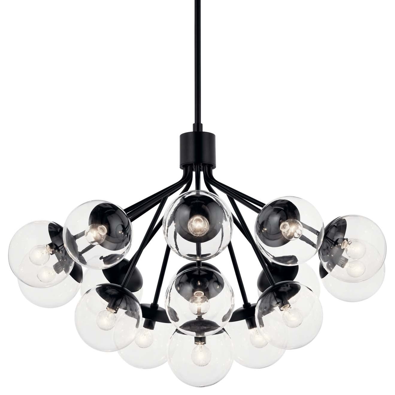 Kichler 52702CLR Silvarious 16 Light 38" Wide Chandelier with Clear