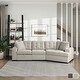 preview thumbnail 3 of 14, Arnau 2-piece Space-saving Sectional Sofa with Pull-out Ottoman