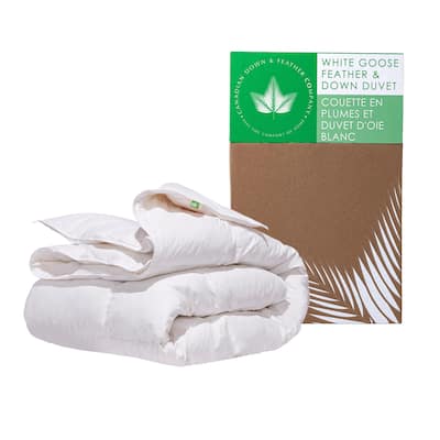 Canadian Down & Feather Company - White Goose Feather & Down Duvet - Regular Weight