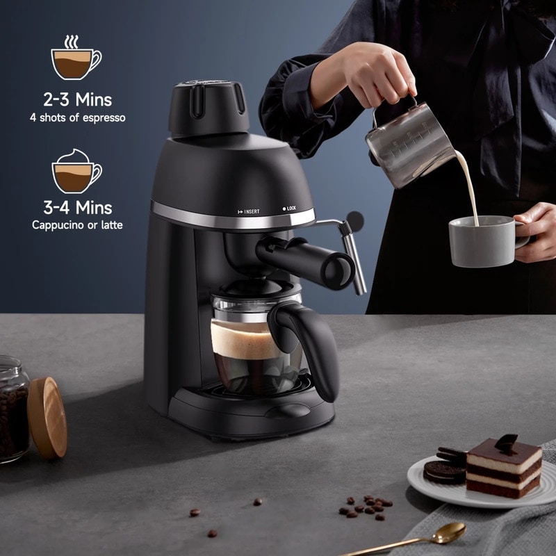 Espresso Machine coffee maker Black