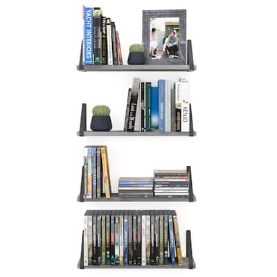 Wallniture Ponza 17" x 4.5" Floating Shelves for Living Room, Wall Storage