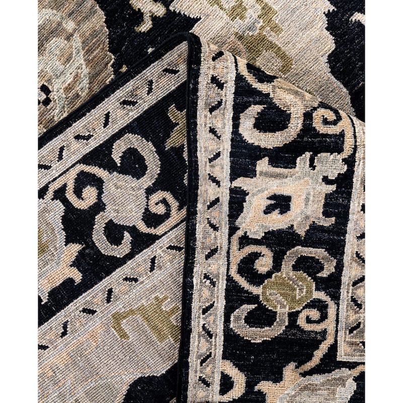 Serapi One-of-a-Kind Hand-Knotted Area Rug - Black - 7' 11" x 9' 10"